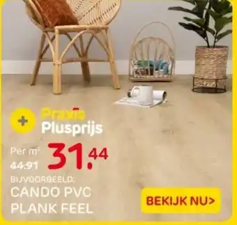 Praxis Cando pvc plank feel aanbieding