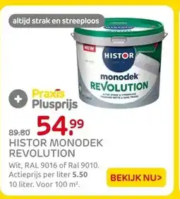 Praxis Histor monodek revolution aanbieding