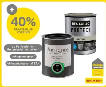 Praxis Op perfection en renaulac binnenlakken aanbieding