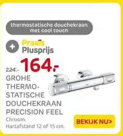 Praxis Grohe thermo statische douchekraan precision feel aanbieding