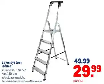 Makro Bayersystem ladder aanbieding