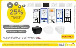 Praxis Op Samen te stellen inbouwtoiletten mix & match aanbieding