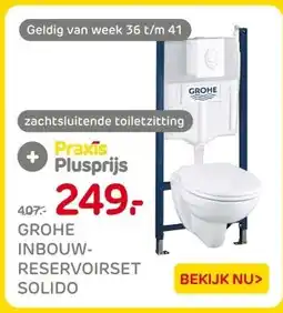 Praxis Grohe inbouw reservoirset solido aanbieding