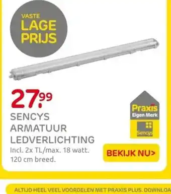 Praxis Sencys armatuur ledverlichting aanbieding