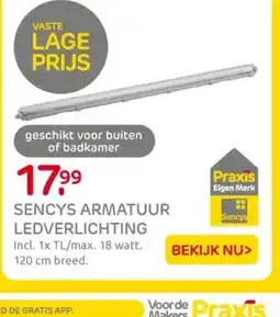 Praxis Sencys armatuur ledverlichting aanbieding