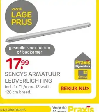Praxis Sencys armatuur ledverlichting aanbieding
