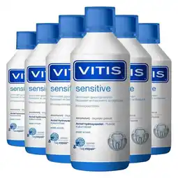 Plein.nl 6x Vitis Mondwater Sensitive 500 ml aanbieding