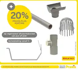Praxis Op regenwater afvoermateriaal van pvc of zink aanbieding