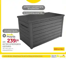 Praxis Keter Opbergbox ontario aanbieding
