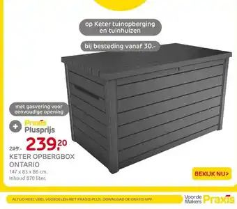 Praxis Keter Opbergbox ontario aanbieding