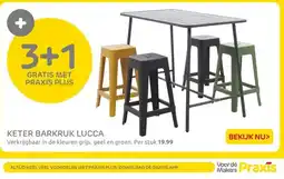 Praxis Keter barkruk lucca aanbieding