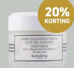 Mooi parfumerie Sisley Night Cream With Collagen and Woodmallow Crème 50 ml aanbieding