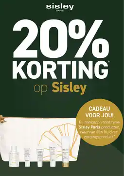 Mooi parfumerie 20% KORTING op Sisley aanbieding