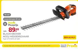 Praxis Black+decker accu heggenschaar aanbieding