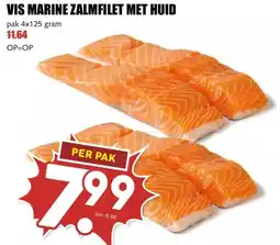 MCD Supermarkt VIS MARINE ZALMFILET MET HUID aanbieding