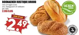 MCD Supermarkt BOONACKER RUSTIQUE BROOD aanbieding