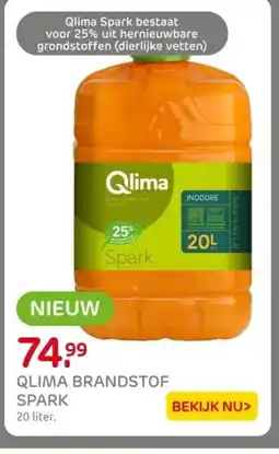 Praxis Qlima brandstof Spark aanbieding