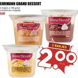 MCD Supermarkt EHRMANN GRAND DESSERT aanbieding