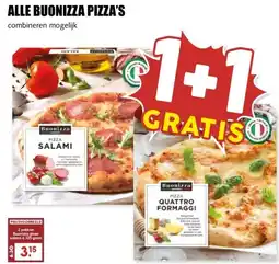 MCD Supermarkt ALLE BUONIZZA PIZZA'S aanbieding