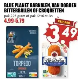 MCD Supermarkt BLUE PLANET GARNALEN, VAN DOBBEN BITTERBALLEN OF CROQUETTEN aanbieding