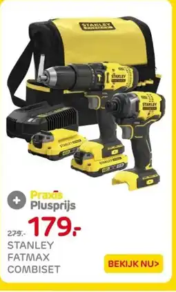 Praxis Stanley fatmax combiset aanbieding