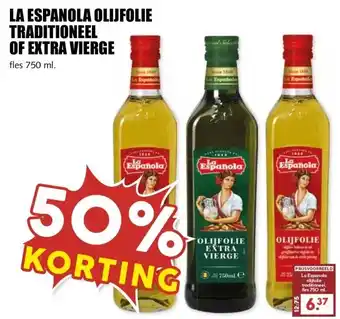MCD Supermarkt LA ESPANOLA OLIJFOLIE TRADITIONEEL OF EXTRA VIERGE aanbieding