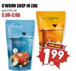 MCD Supermarkt G'WOON SOEP IN ZAK aanbieding