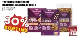 MCD Supermarkt TASTYBASICS BESCHUIT, CRACKERS, GRANOLA OF REPEN aanbieding