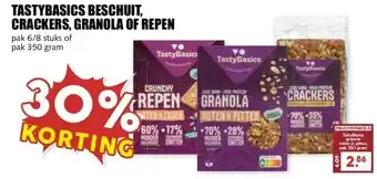 MCD Supermarkt TASTYBASICS BESCHUIT, CRACKERS, GRANOLA OF REPEN aanbieding