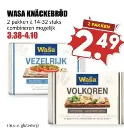 MCD Supermarkt WASA KNÄCKEBRÖD aanbieding
