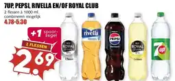 MCD Supermarkt 7UP, PEPSI, RIVELLA EN/OF ROYAL CLUB aanbieding