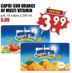 MCD Supermarkt CAPRI-SUN ORANGE OF MULTI VITAMIN aanbieding