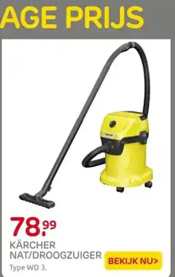 Praxis Kärcher nat/droogzuiger aanbieding