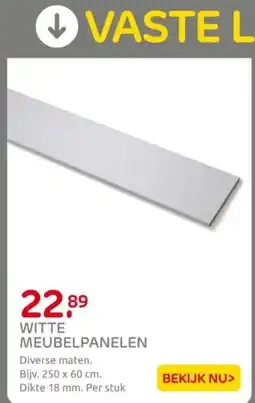 Praxis Witte meubelpanelen aanbieding