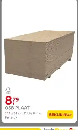 Praxis Osb plaat aanbieding