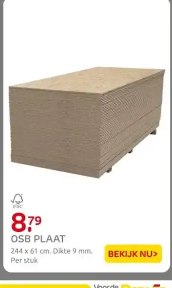 Praxis Osb plaat aanbieding