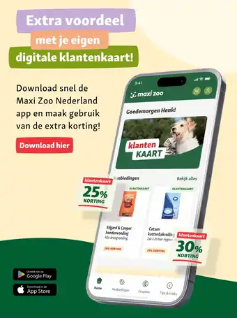 Maxi Zoo Download hier aanbieding