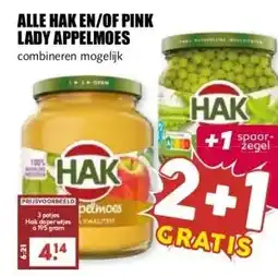 MCD Supermarkt ALLE HAK EN/OF PINK LADY APPELMOES aanbieding