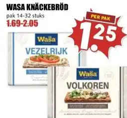 MCD Supermarkt WASA KNÄCKEBRÖD aanbieding
