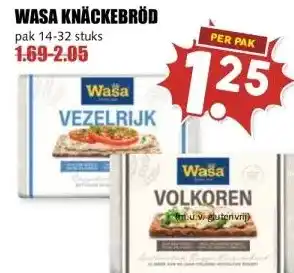 MCD Supermarkt WASA KNÄCKEBRÖD aanbieding