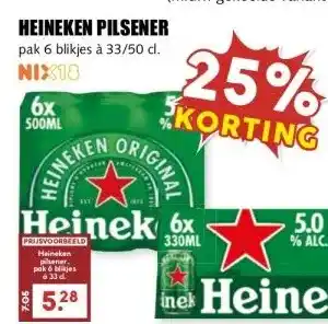 MCD Supermarkt HEINEKEN PILSENER aanbieding