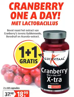 Lucovitaal CRANBERRY ONE A DAY! aanbieding