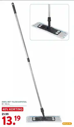 Kluswijs DWEIL MET TELESCOOPSTEEL aanbieding