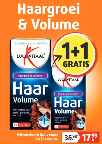 Lucovitaal Haargroei & Volume aanbieding