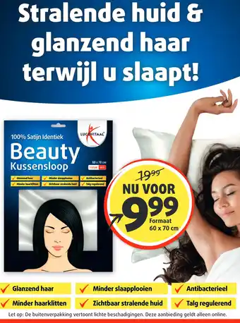 Lucovitaal 100% Satijn Identiek Beauty Kussensloop aanbieding