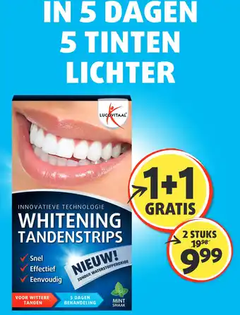 Lucovitaal WHITENING TANDENSTRIPS aanbieding