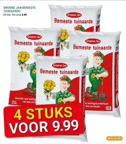 Kluswijs GROENE JAN BEMESTE TUINAARDE aanbieding
