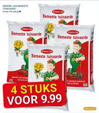 Kluswijs GROENE JAN BEMESTE TUINAARDE aanbieding