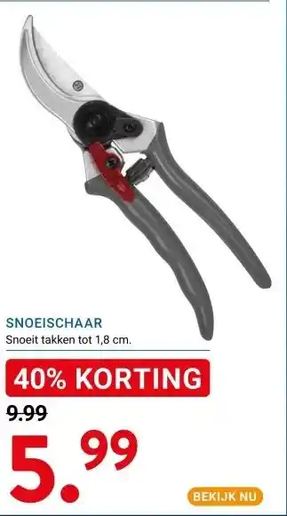 Kluswijs SNOEISCHAAR aanbieding