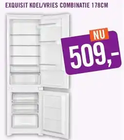Keukendepot EXQUISIT KOEL/VRIES COMBINATIE aanbieding
